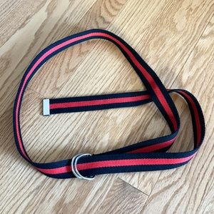 Target Striped Black and Red Adjustable Belt